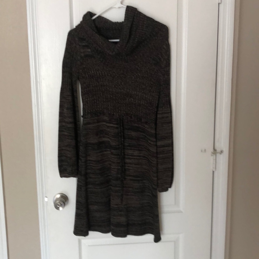 Cowl Neck Sweater Dress